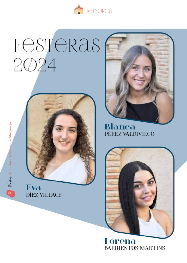 Foto de las tres festeras 2024