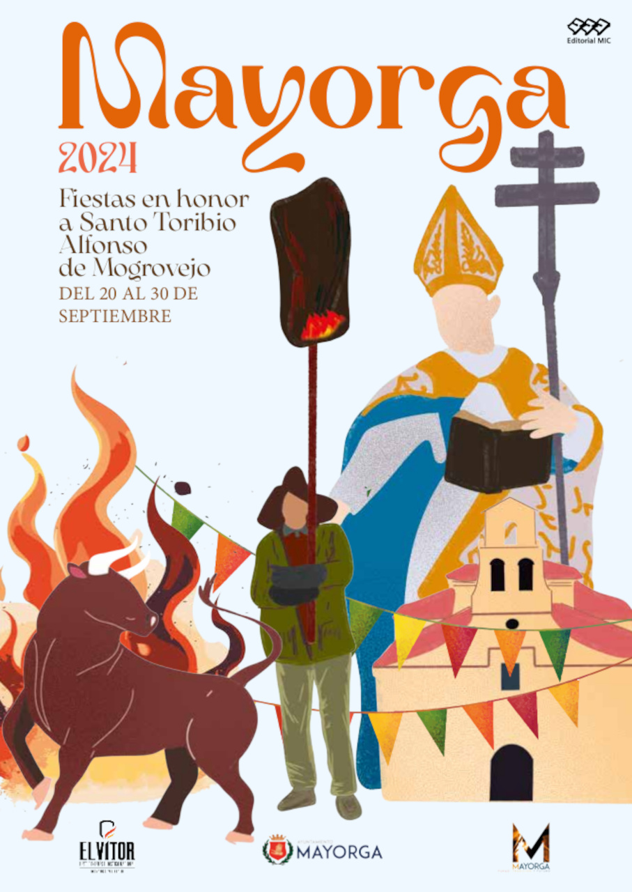 Portada del programa de fiestas de Mayorga para el año 2024