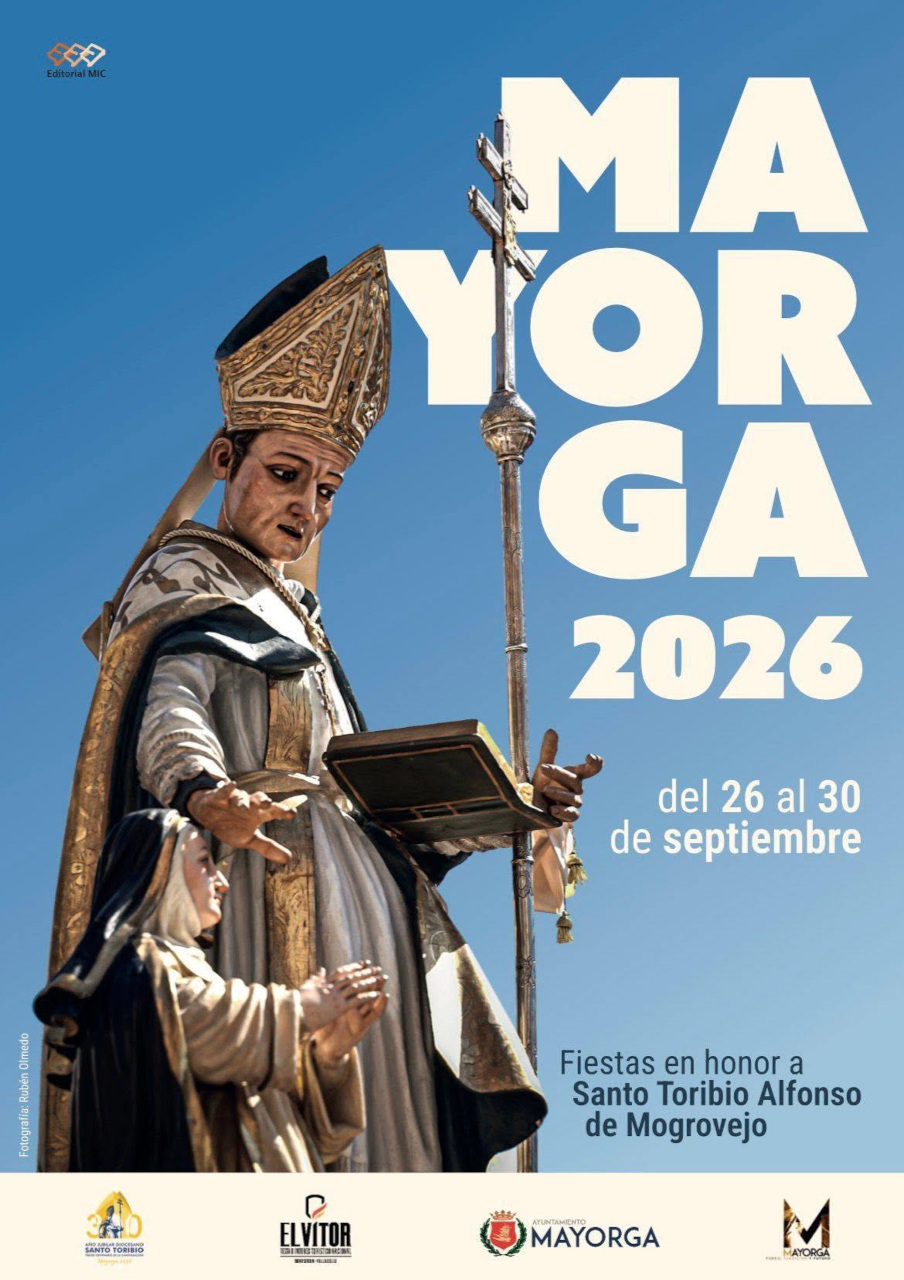 Portada del programa de fiestas de Mayorga para el año 2026
